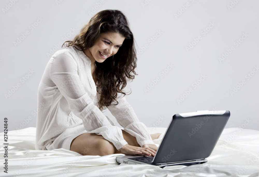 Working on the bed Working on the bed