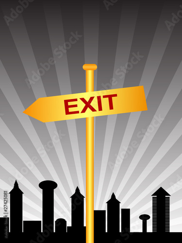 exit sign city