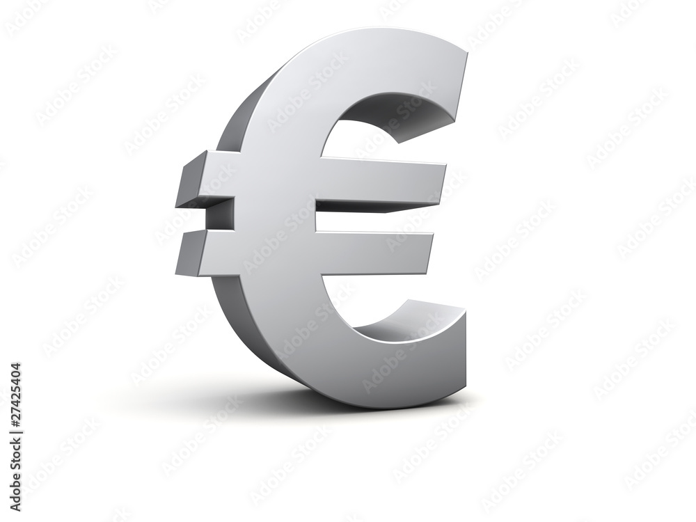 euro 3d render - obrazy, fototapety, plakaty 
