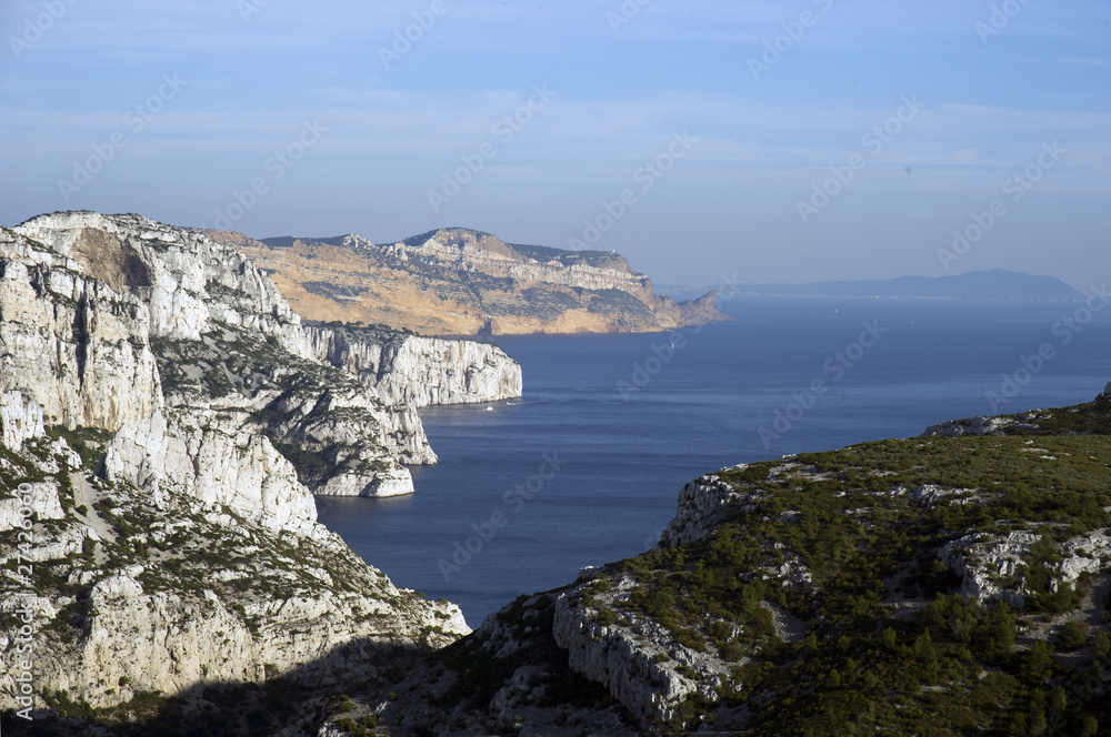 Calanques and cap Canaille. France
