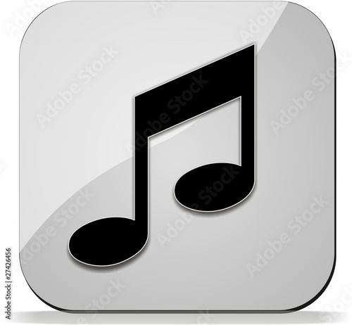 bouton note de musique