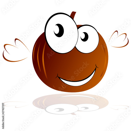 illustration funny pumpkin