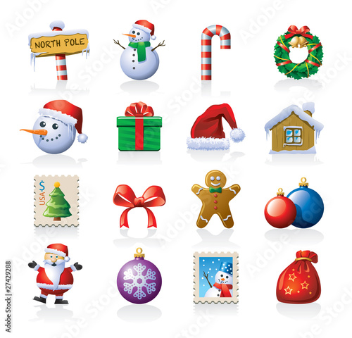 Christmas icon set