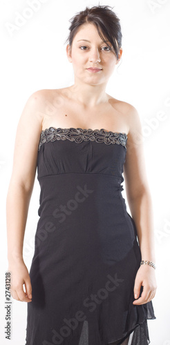 Billede på lærred jeune femme en robe