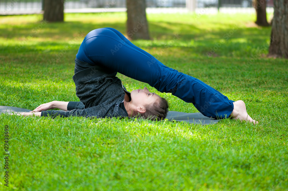 woman doing stretching exercise. Yoga woman doing stretching exercise. Yoga