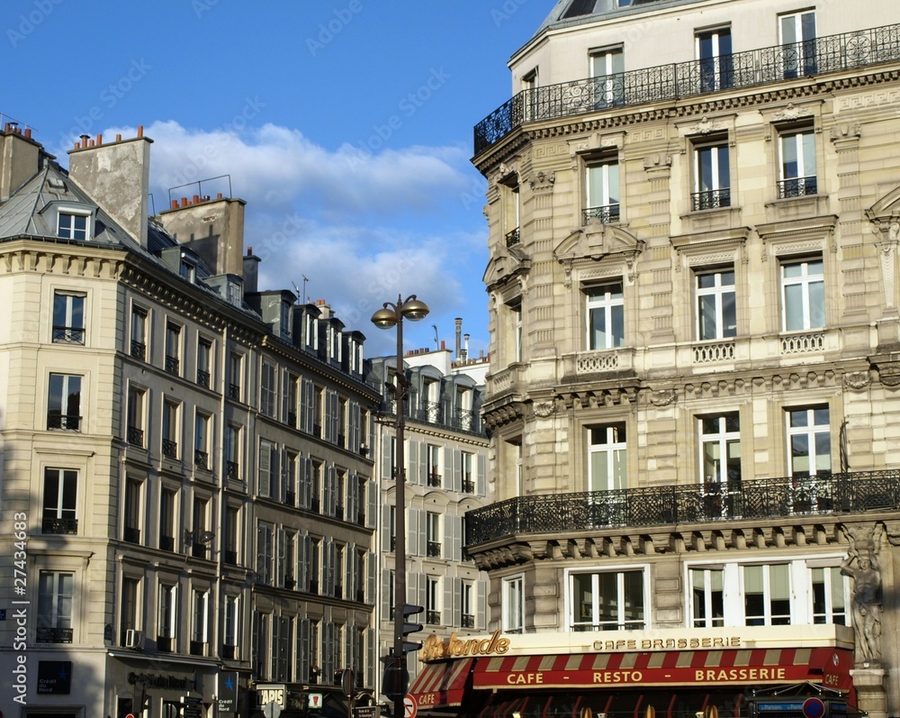 Fototapeta premium Häuser in Paris