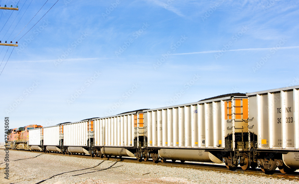 Fototapeta premium freight train, Colorado, USA