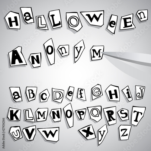 halloween anonymous alphabet