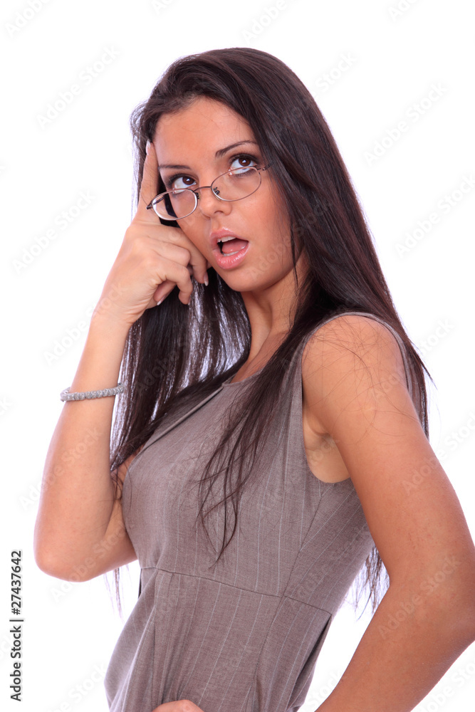 businesswoman wearing glasses businesswoman wearing glasses