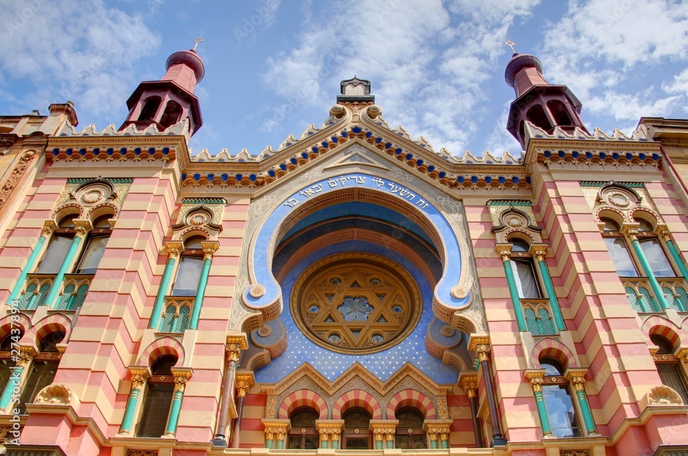 Naklejka premium synagogue de prague