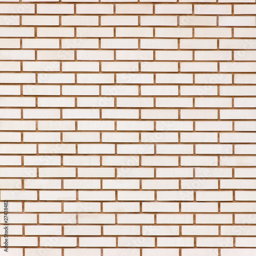 Beige natural fine brick wall texture background