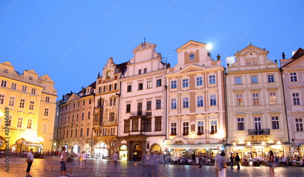 Place centrale et principale de Prague