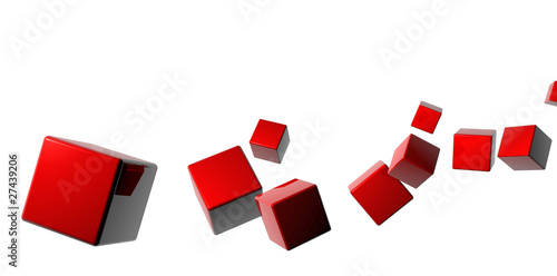 Quadro em tela Our 3D cube to work
