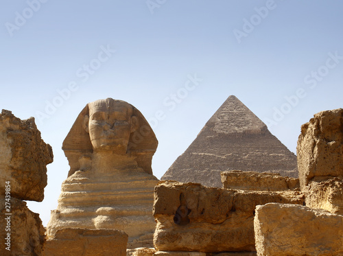 Sphinx and Pyramid