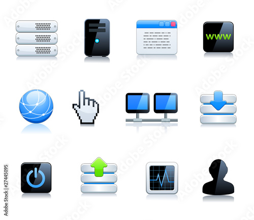 Communication and internet icons set