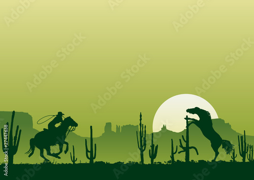 Wild west horses © PrintingSociety
