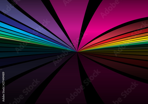 Vector rainbow colorful design template