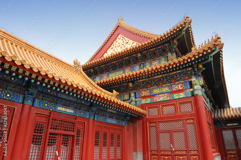 Classical chinese architecture (Forbidden City, Beijing) Classical chinese architecture (Forbidden City, Beijing)