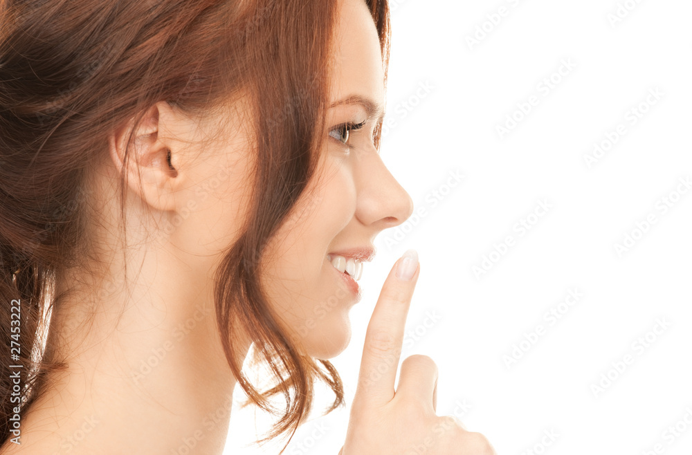 finger on lips finger on lips
