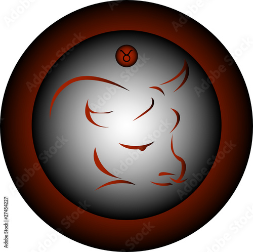 Taurus zodiac vector sign