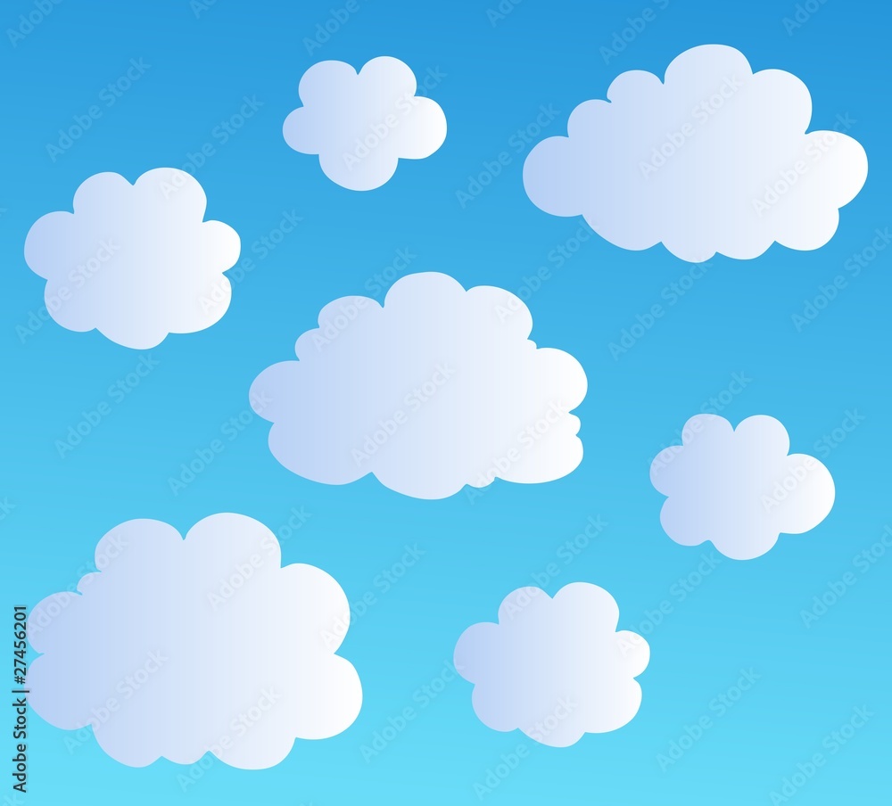 Cartoon clouds collection 3