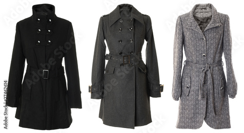 Female overcoats | Isolated