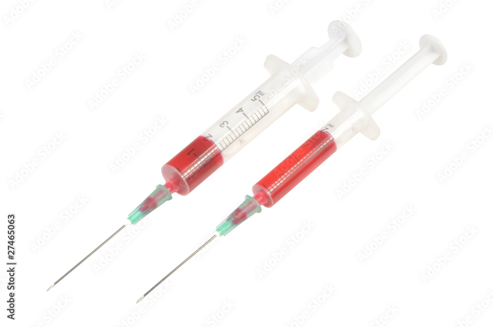 Two disposable syringe Two disposable syringe