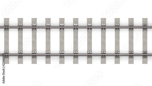 3d rails horizontal top view