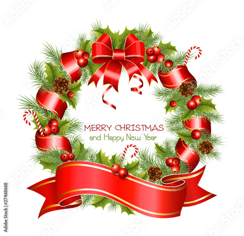 Vector christmas wreath