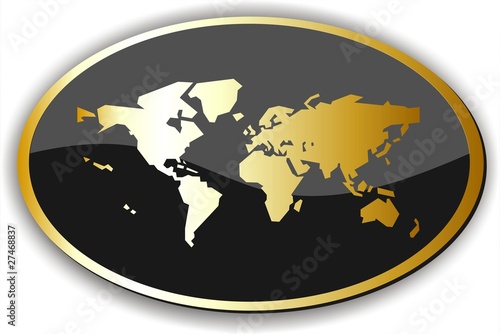 bouton monde