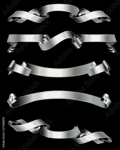 Shiny Silver Banners