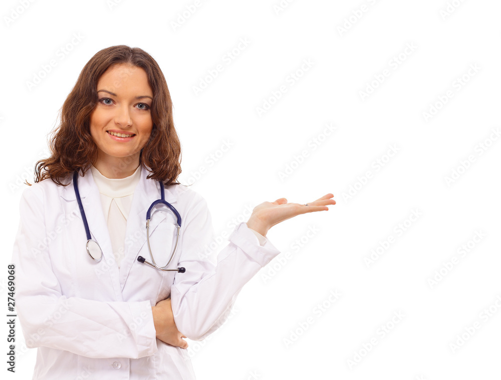Portrait of a smiling middle aged nurse standing