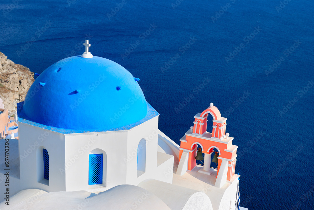 Blue church at Santorini