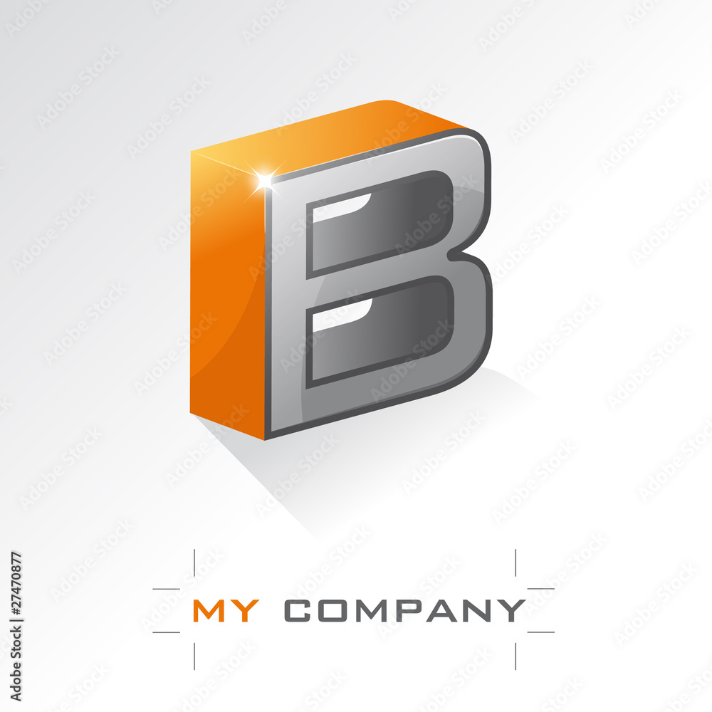 logo entreprise, lettre B en 3D logo entreprise, lettre B en 3D