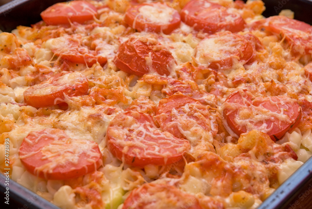 Freshly baked lasagna Freshly baked lasagna