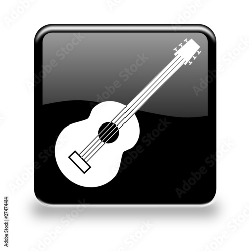 Button Gitarre black