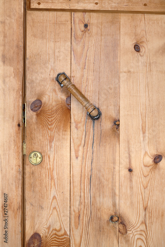 Closed Wooden Barn Door