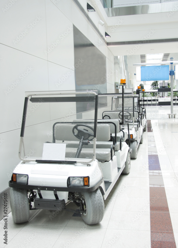 Battery operated cars in Dubai Airport