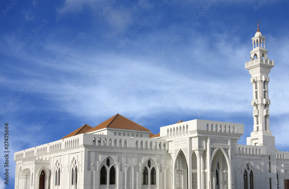 Beautiful Al Gudaibiya Grand mosque in Bahrain