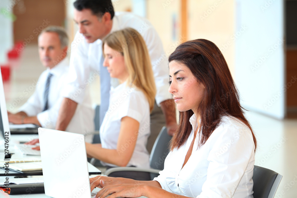 Business training in modern offices Business training in modern offices