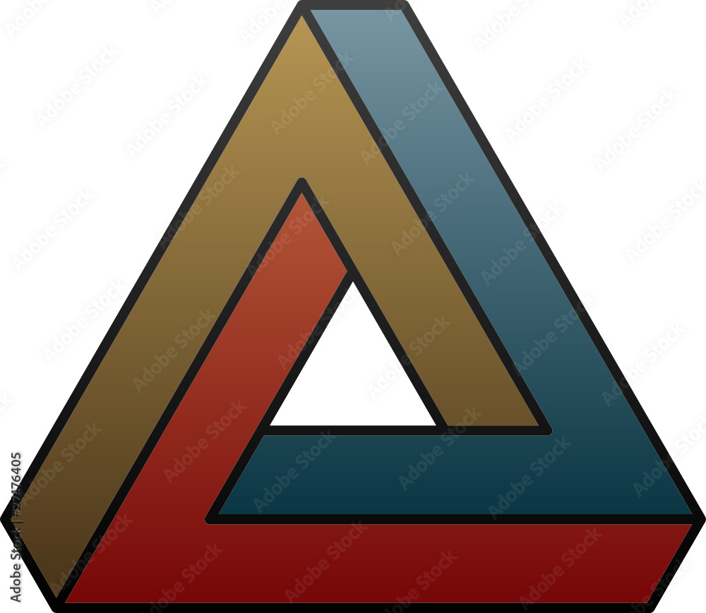 Naklejka premium Abstract symbol, triangle, vector