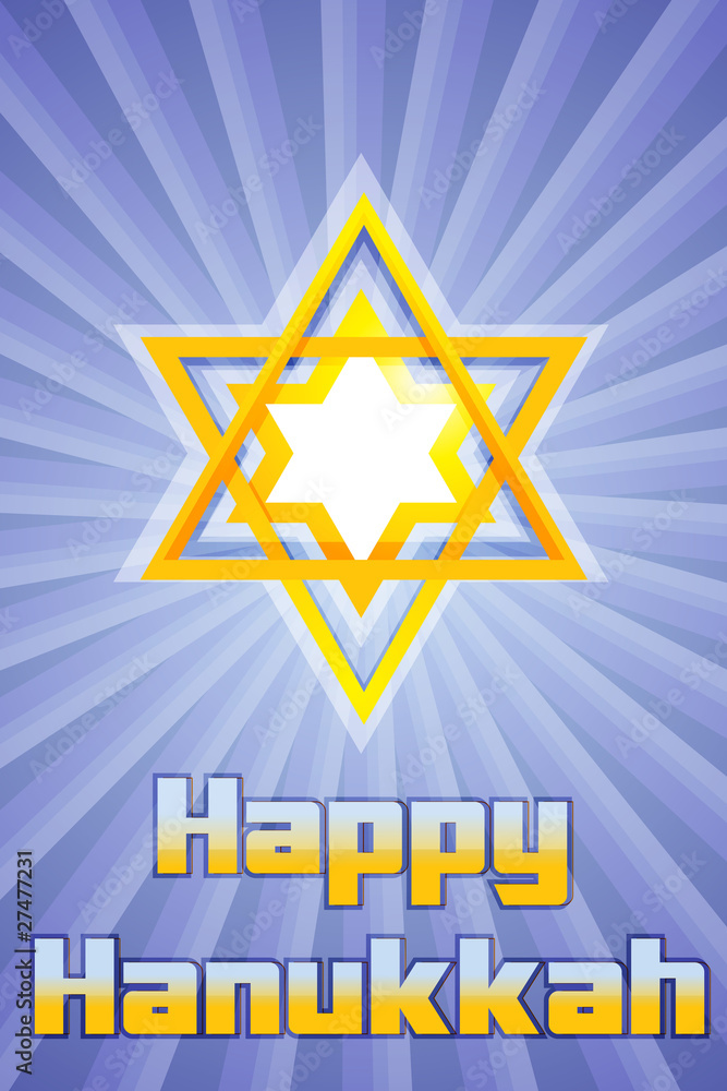 happy hanukkah with star of david happy hanukkah with star of david