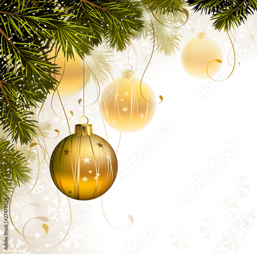 light Christmas background