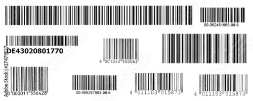 stripes of bar codes photo