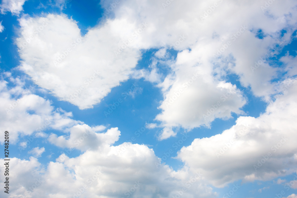 Obraz premium AMOUR NUAGES