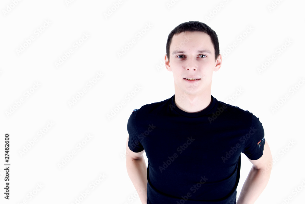 Portrait of a young man smiling Portrait of a young man smiling