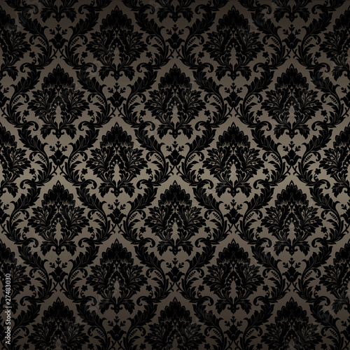 Damask seamless wallpaper
