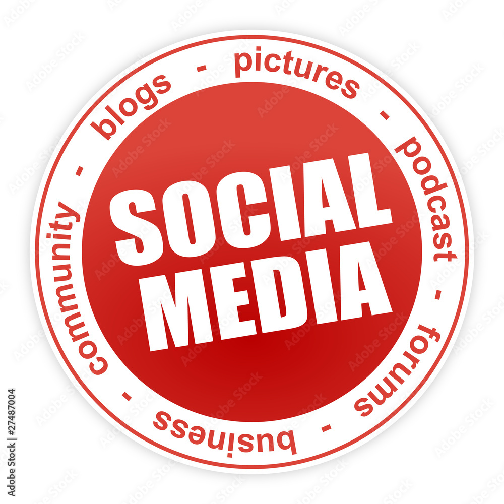 Button - Social Media Web 2.0 Community Rot Button - Social Media Web 2.0 Community Rot