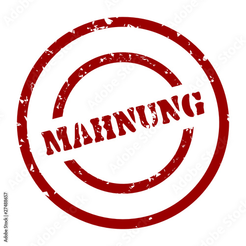 stempel mahnung I