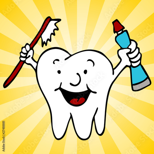 Healthy Clean Teeth Tooth Character